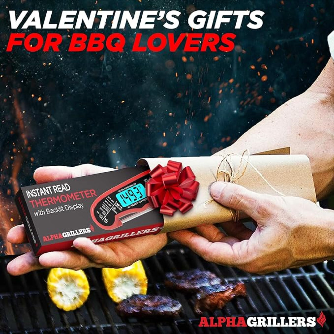 Alpha Grillers Waterproof Instant Read Meat Thermometer