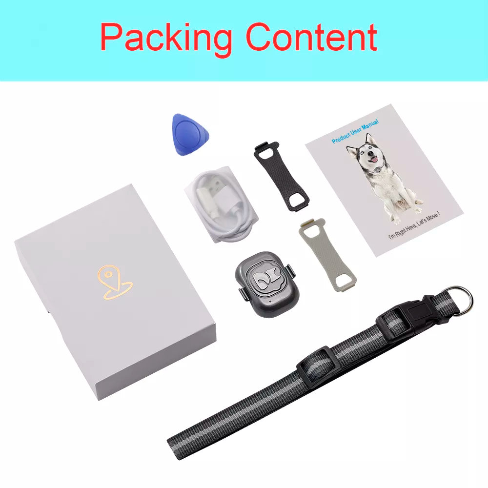 Pet 4G GPS Dog Tracker Waterproof Anti-Lost Smart Finder