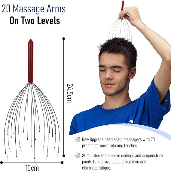 Comfortable handle of the head massage