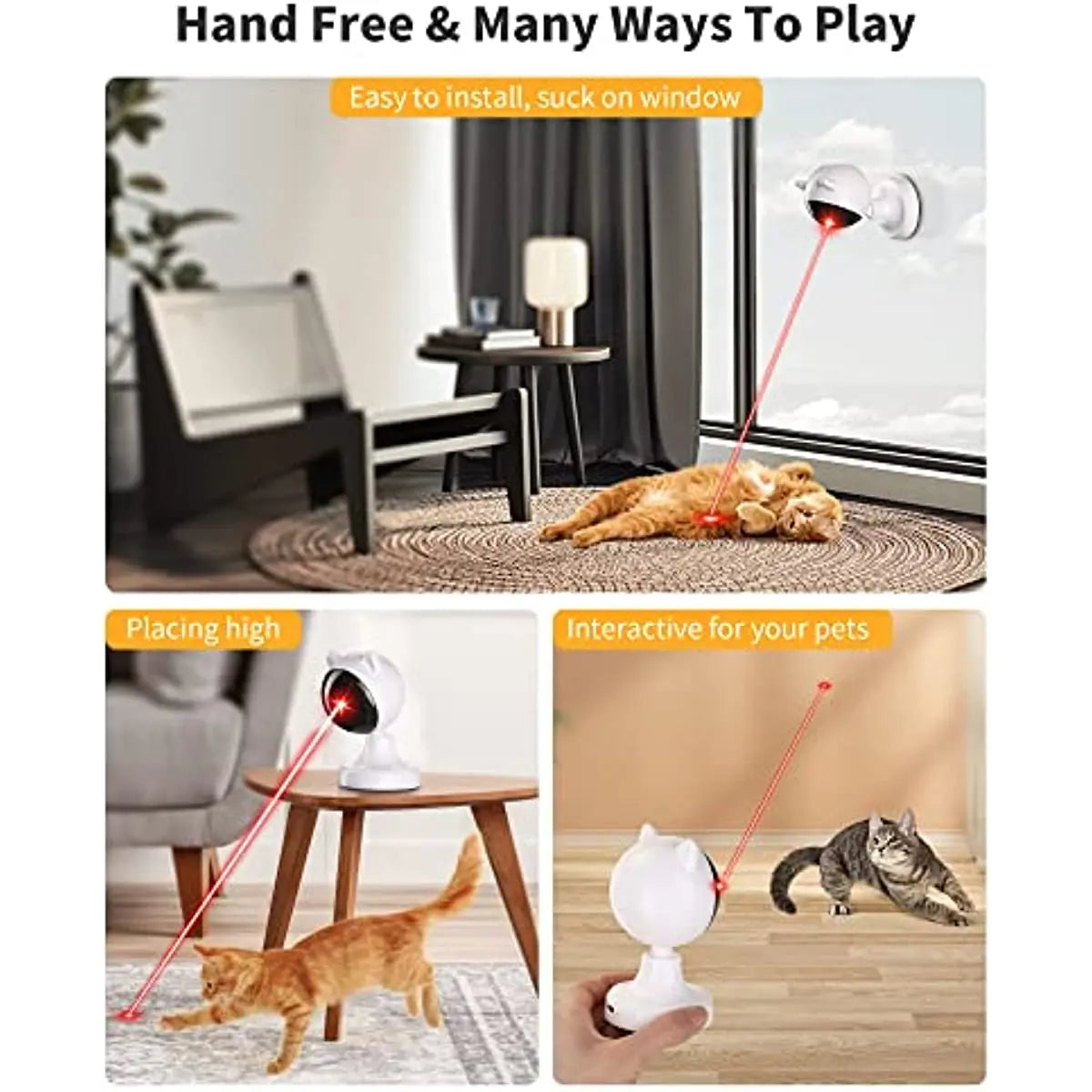Pet Rechargeable Interactive Laser Cat Toy