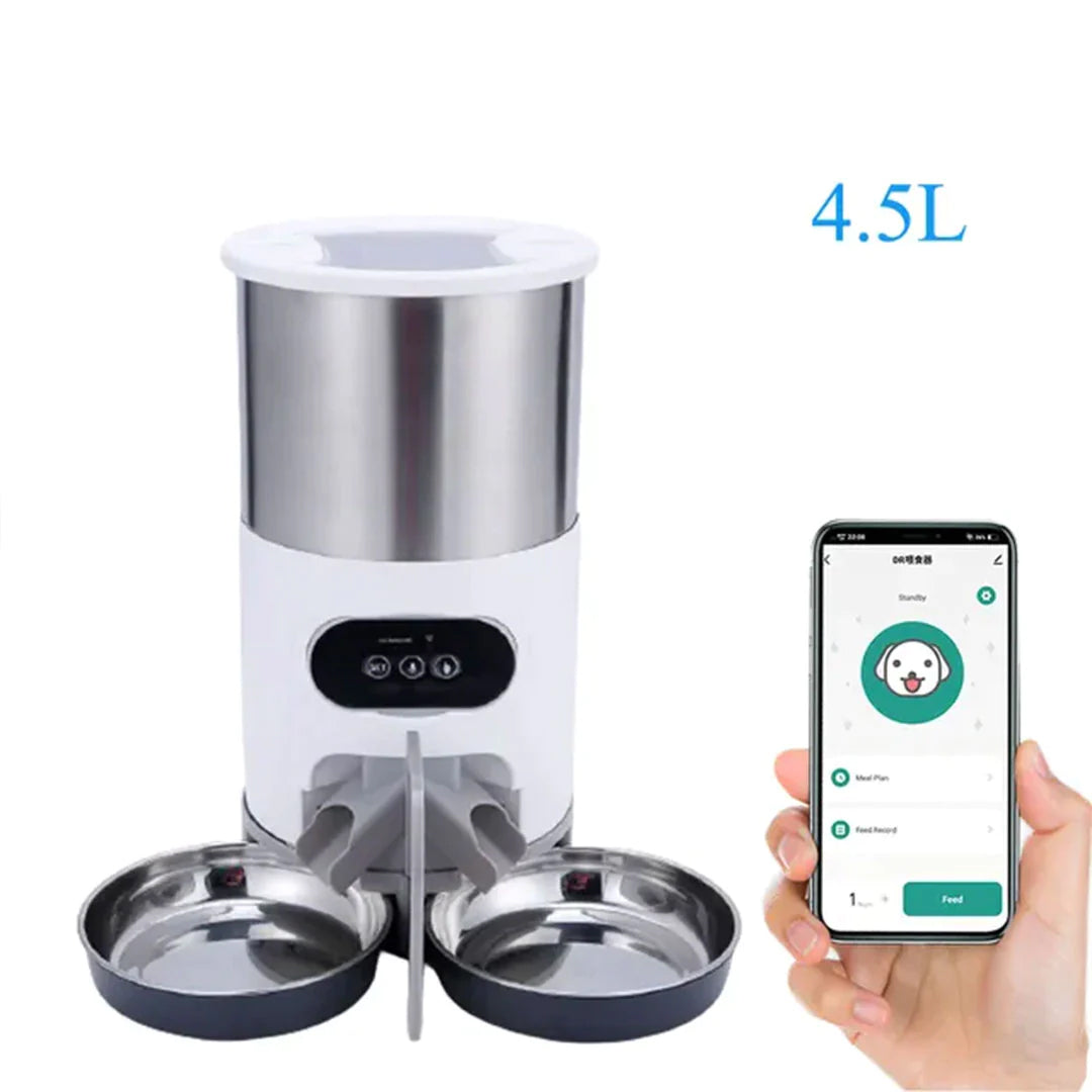 PetAffairs Stainless Steel Smart Food Bowl and Food Dispenser