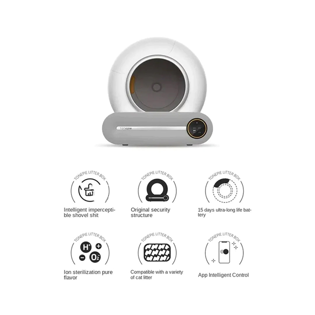 PetAffairs Electric Self-Cleaning Cat Toilet Smart Cat Litter Box